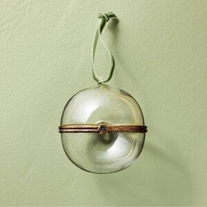 Glass and Brass Hinged Glass Round Ornament Hearth & Hand™ with Magnolia